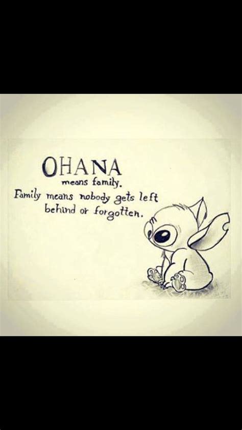 An Image Of A Cartoon Character With The Words Ohana Written On It In