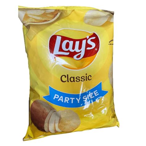 Lays Classic Potato Chips Party Size 13 Oz Bag Shelhealth