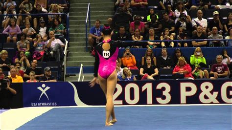 Kyla Ross Floor Exercise 2013 Pandg Championships Sr Women Day 1