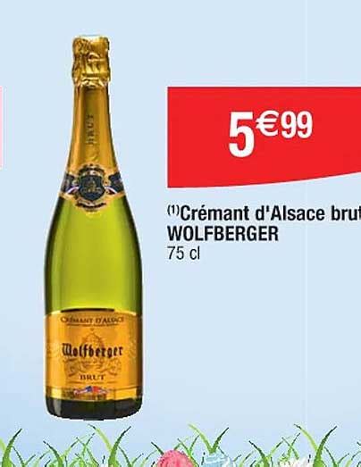 Promo Crémant D alsace Brut Wolfberger chez Cora iCatalogue fr