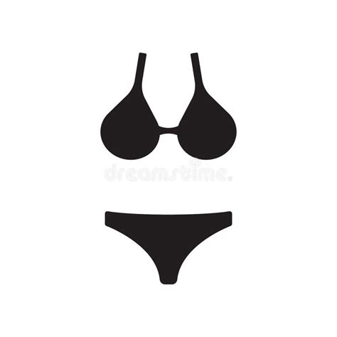 Bikini Icon Illustration Stock Illustration Illustration Of Black