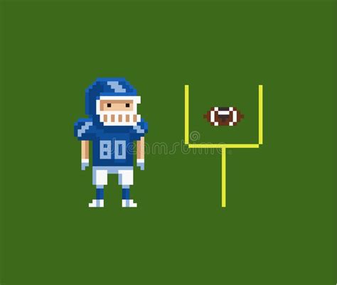 Pixel Art Football Stock Illustrations Pixel Art Football Stock