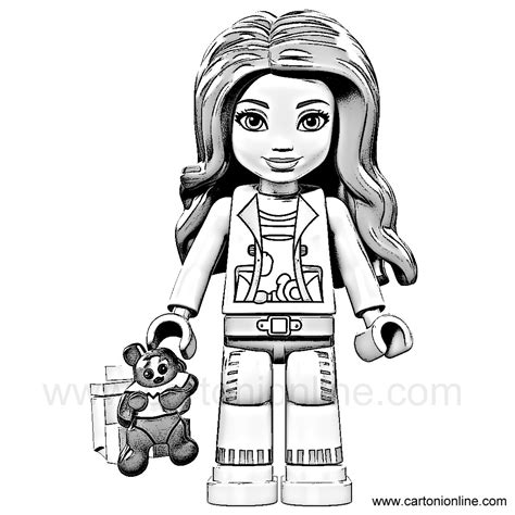 Dibujo 01 De Lego Friends Para Colorear