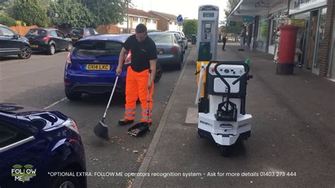 Eco City Bin Compact Battery Powered Street Orderly Barrow Bin Youtube