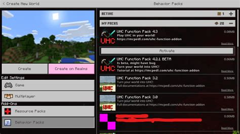 UHC Function Addon | Minecraft PE Mods & Addons