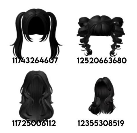 Roblox Codesid Hair Black In 2023 Black Hair Roblox Black Hair Id