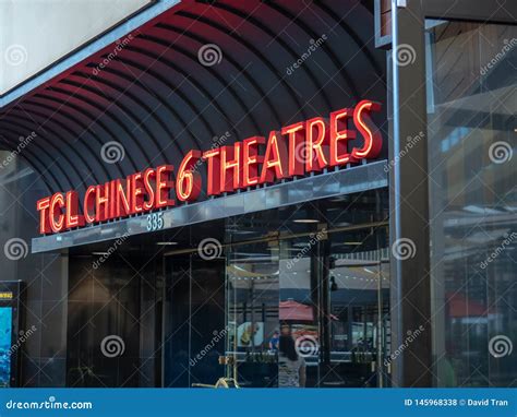Tcl Chinese Theater Modern Entrance On The Historic Hollywood Walk Of