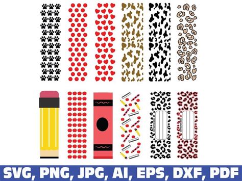 Glitter Pen Wraps Svg Window Epoxy Glitter Pen Wraps Svg Bundle