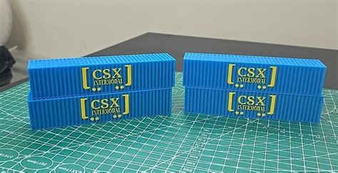 Ho Csx Intermodal Shipping Contianers Frieght Load Diorama Displah