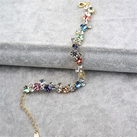 exquisite colorful swarovski crystal bracelet – Ocean Fashion