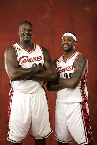 Lebron James And Shaquille Oneal Nba 09 10 Media Day Nike Lebron