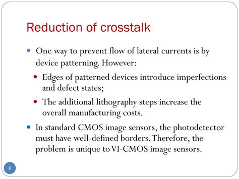 Ppt Reducing Crosstalk In Vertically Integrated Cmos Image Sensors