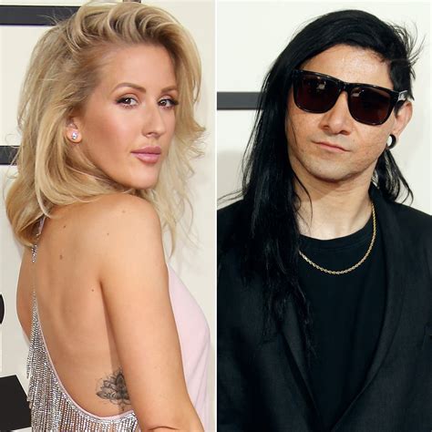 Ellie Goulding and Skrillex at the Grammys | Celebrity Exes at Award ...