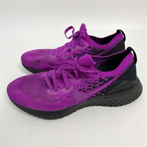 Nike Epic React Flyknit 2 Vivid Purple Black Running Sneaker Men Size 115 Ebay