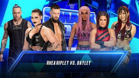 Wwe 2k23 Universe Mode Rhea Ripley Vs Bayley Youtube