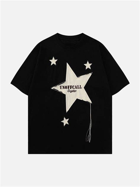 TALISHKO Embroidery Star Tee Star Tees Tees Stylish Tee