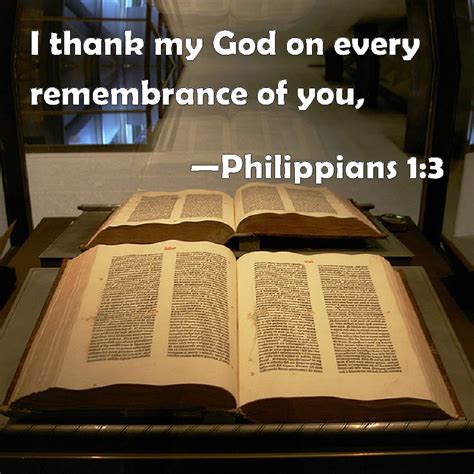 Philippians I Thank My God On Every Remembrance Of You