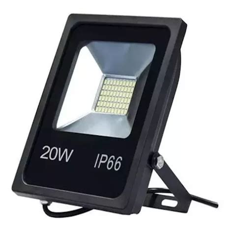 Foco LED Slim Smd 6000 K Bivolt Ip66 luz blanca fría 20 W MercadoLibre