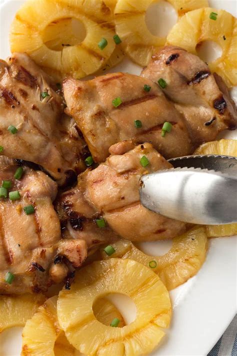 Grilled Pineapple Chicken Gf Paleo Whole30 Hot Pan Kitchen