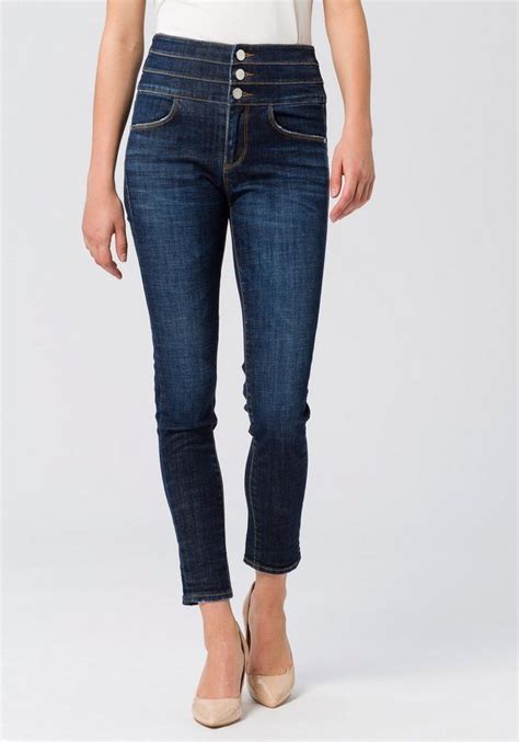 Miss Sixty Skinny Fit Jeans Blue Attack« Im Modischen Corsagen Look