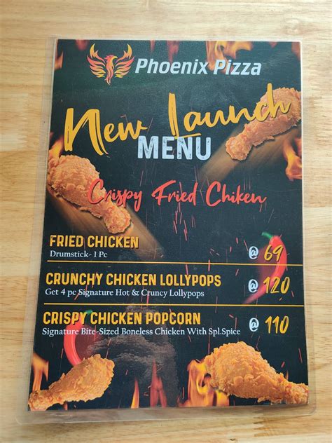 Menu At Phoenix Pizza Bengaluru
