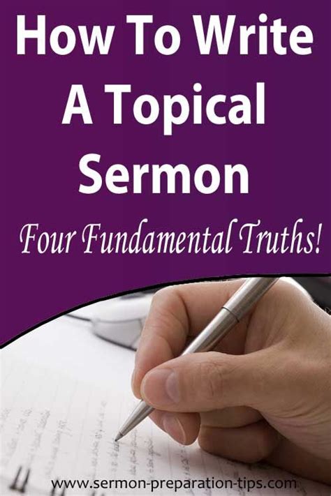 How To Write A Topical Sermon Requires An Angle Purpose Outline And