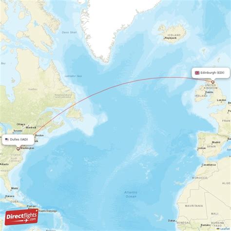 Direct Flights From Edinburgh To Dulles Edi To Iad Non Stop