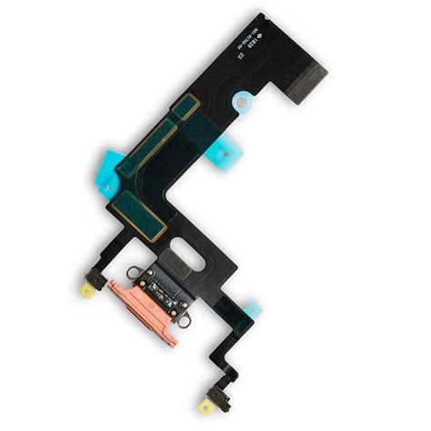 Flex De Conector De Carga Lightning Y Micr Fono Para Iphone Xr Coral