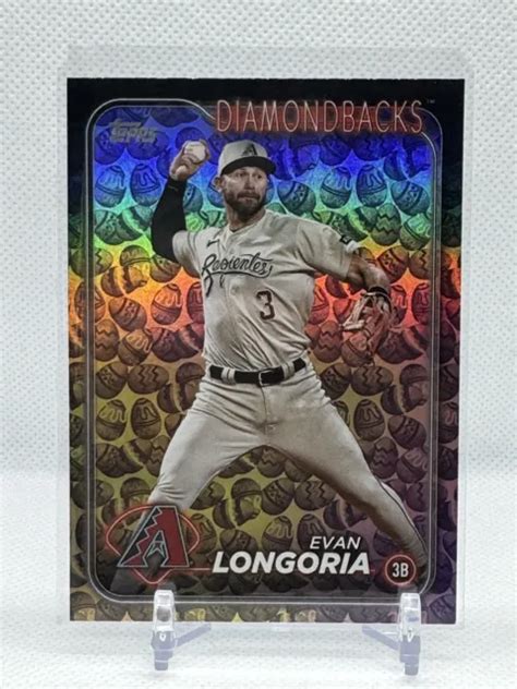 2024 TOPPS SERIES 1 Evan Longoria feuille d œufs de Pâques de vacances