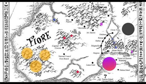 Map Of Fiore Fairy Tail - Cape May County Map