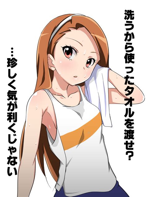 Safebooru 1girl Armpits Brown Hair Hairband Idolmaster Jabara921 Long Hair Looking At Viewer