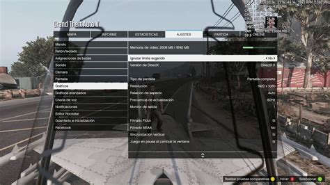 Configuración Gráfica de GTA V en mi PC YouTube