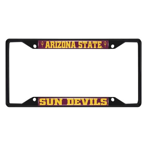 Fanmats Arizona State Sun Devils License Plate Frame Black