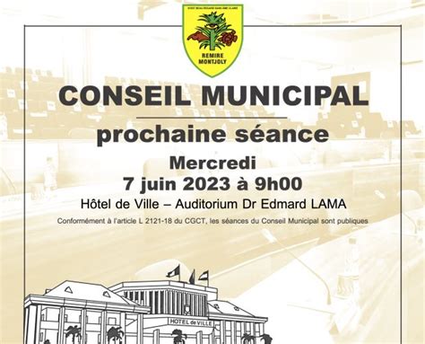 Conseil Municipal Le Mairie R Mire Montjoly