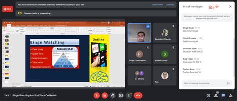 A Webinar On The Topic Binge Watching And Its Effect On Health St