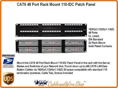 Cat Port Rack Mount Idc Patch Panel