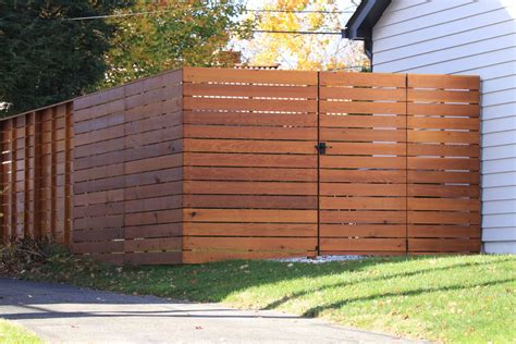 Horizontal Board Fence Riverside Fence