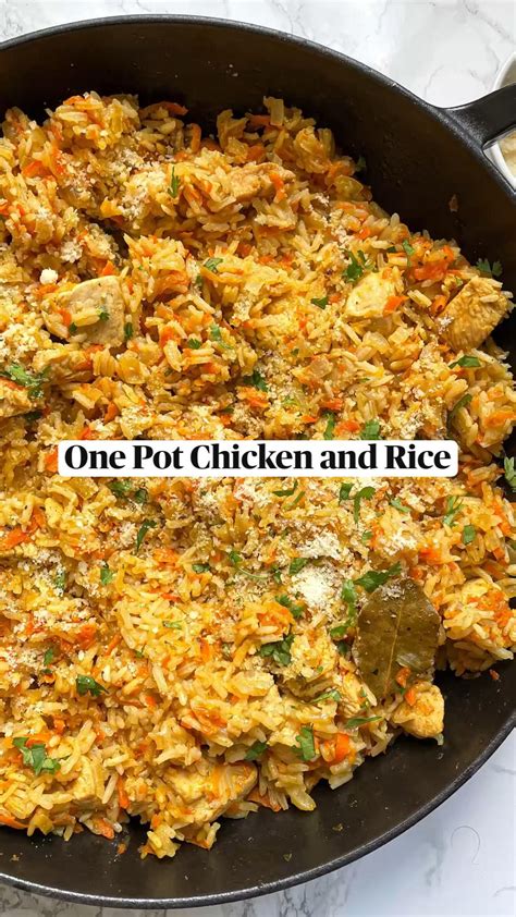 One Pot Chicken And Rice Artofit