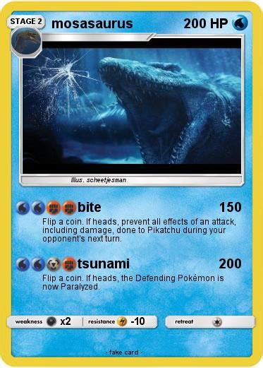 Pok Mon Mosasaurus Bite My Pokemon Card