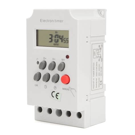 Buybuytech Ac 220v 25a Din Rail Digital Programmable Electronic Timer