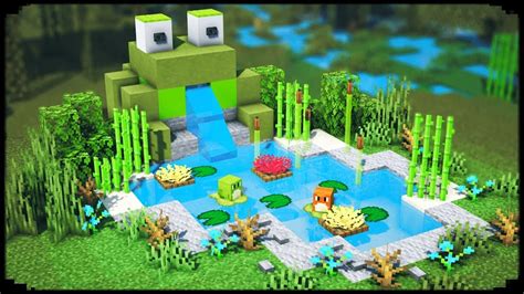 Minecraft Making Pond For Frog Youtube