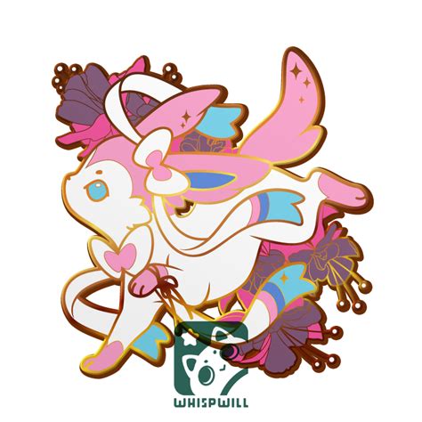 Pokemon Sylveon Enamel Pin Whispyshop