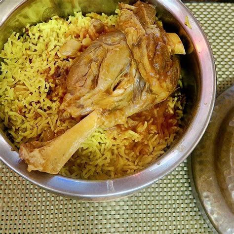 Delicious Lamb Shank With Biryani Rice