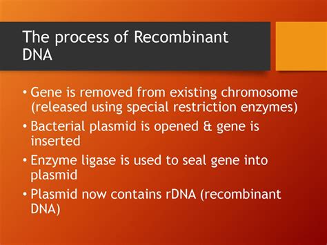 Recombinant Dna Technology Ppt Download