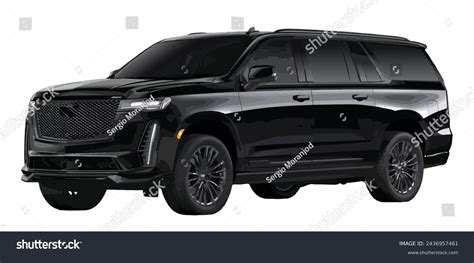 Huge Black Body Suv Offroad 3d Stock Vector (Royalty Free) 2436957461 | Shutterstock