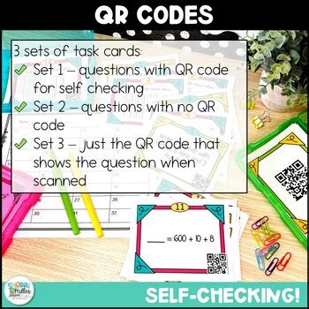 Place Value To Hundreds Task Cards With Qr Codes Scoot Game By Sherri