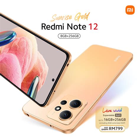 The Radiant Sunrise Gold Edition Redmi Note Is In Malaysia