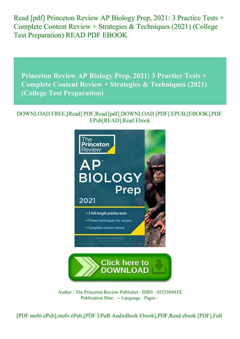 Read Pdf Princeton Review Ap Biology Prep 2021 3 Practice Tests