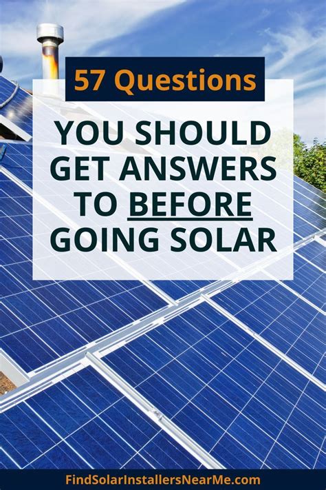 Ask These 57 Questions Before Signing Up For Solar Solar Panels For Home Solar Panel