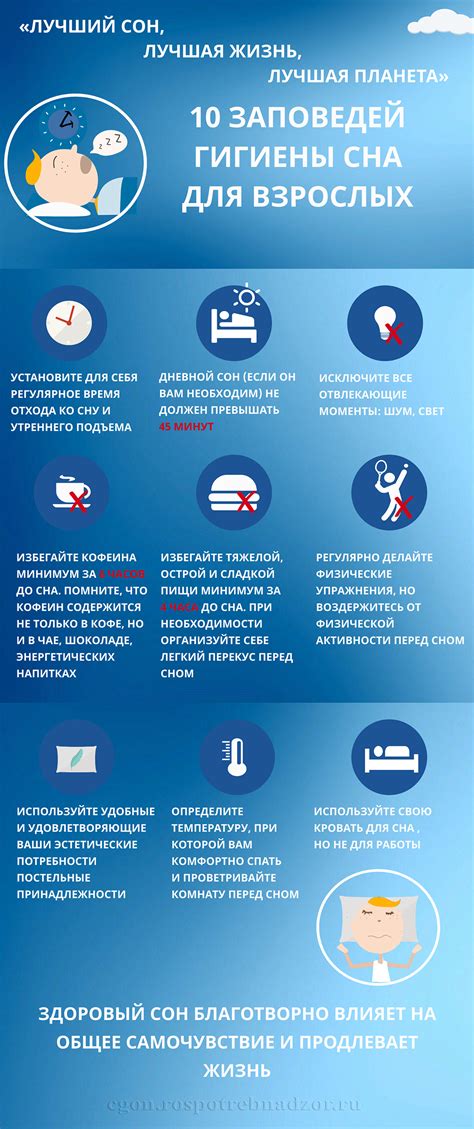 10 заповедей гигиены сна для взрослых